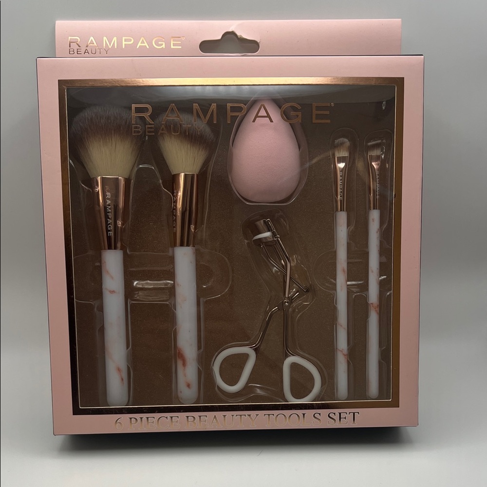 Rampage Marble and Rose Gold Beauty Tools Set